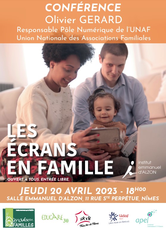 Les écrans en familles affiche