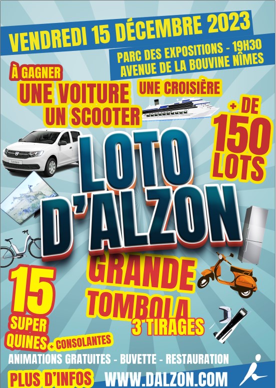 affiche du loto 2023 d'Alzon