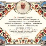 Le Pape François à donné sa Bénédiction Apostolique 